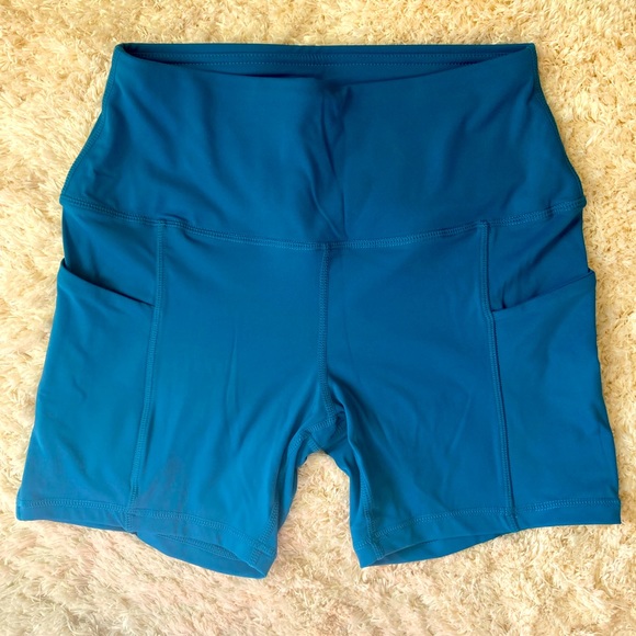 High Waisted Spandex Workout Shorts - Picture 2 of 4